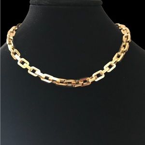 Eddie Borgo 17” Supra Chunky 12k Gold Chain Link Necklace